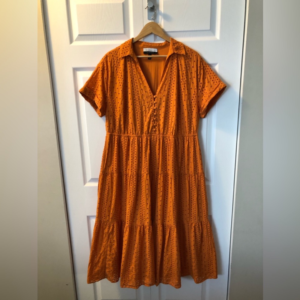 GUC Eloquii eyelet lace sundress, sz 16